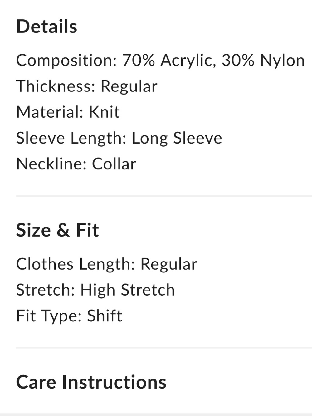 NWT! Commense polo knit sweater - Picture 4 of 4